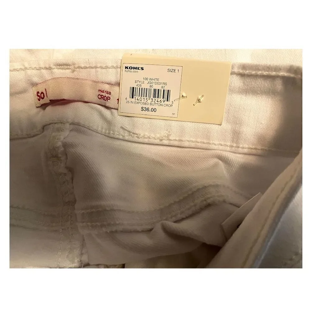 JUNIORS' SO Mid-Rise Cropped Jeggings - Picture 4 of 7